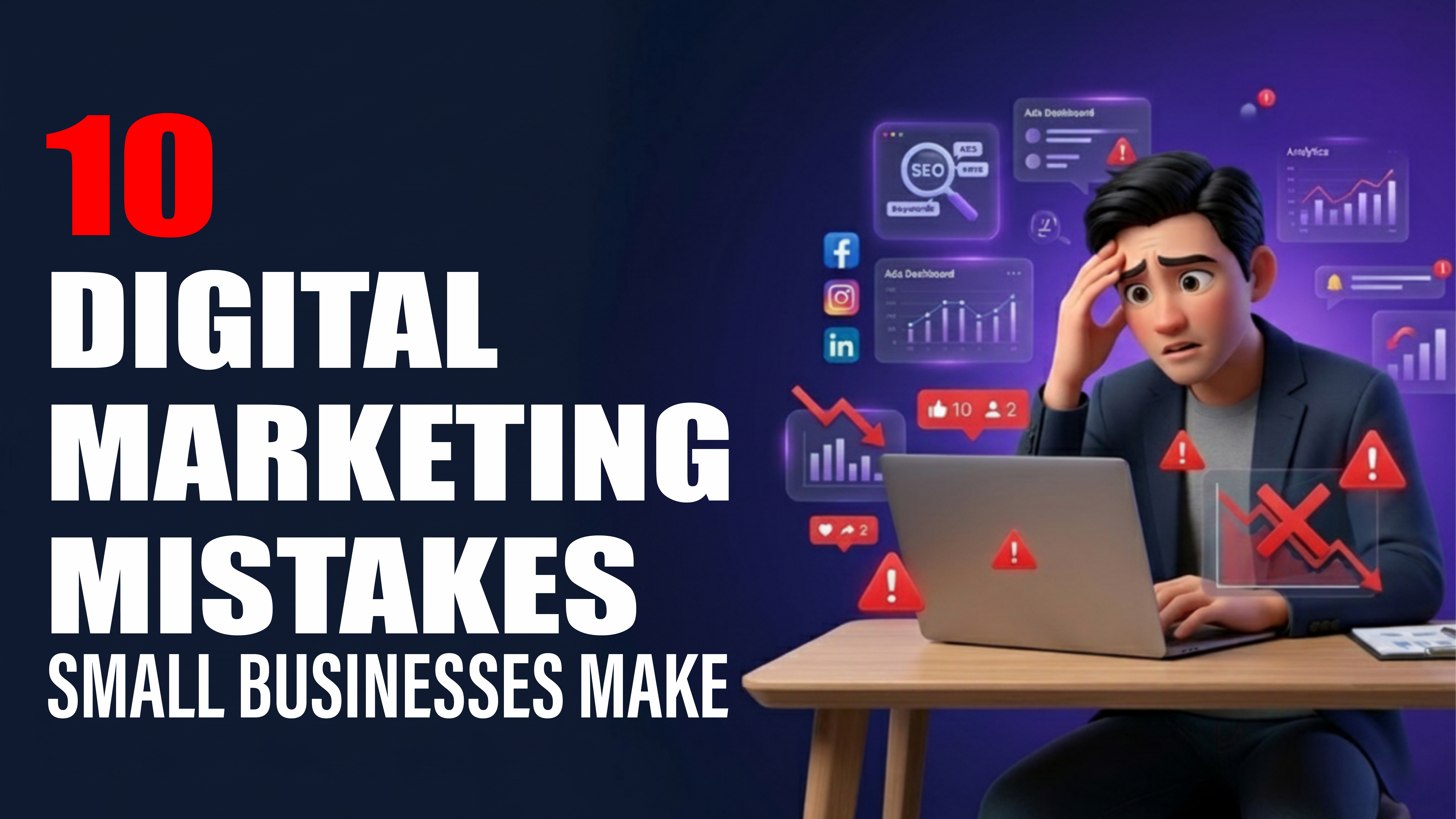 10 Digital Marketing Mistakes Small Businesses Make
